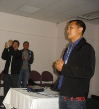Delivering a speech