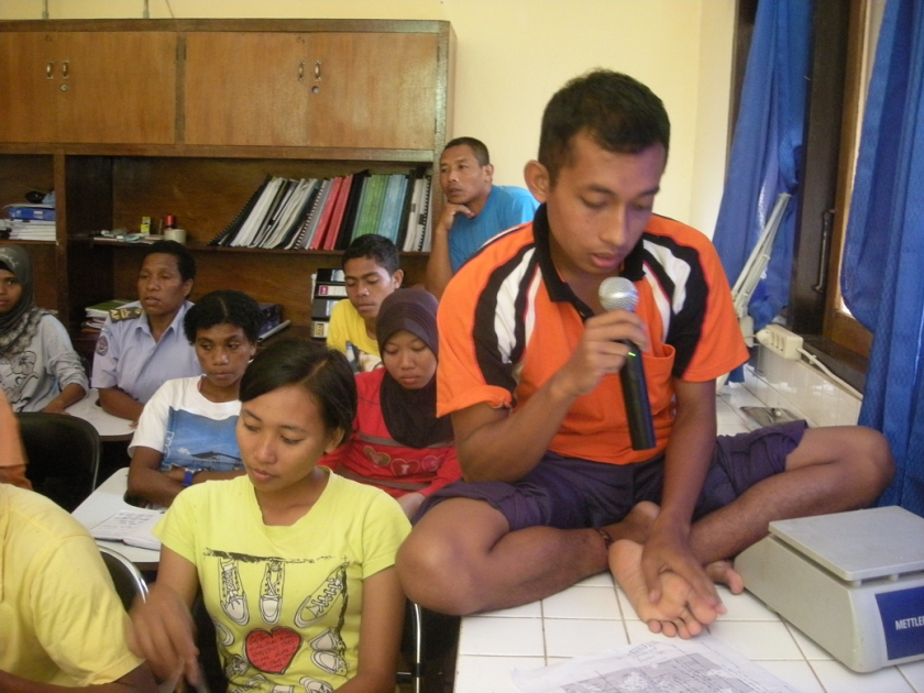 Nanda, salah seorang peserta kuliah