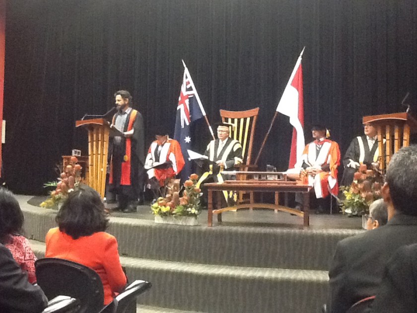 Chris Tobin menyampaikan selamat datang