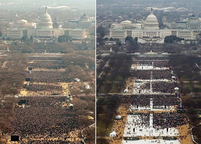 Menyoal Jumlah Peserta Aksi 212 dan Pelantikan&nbsp;Trump